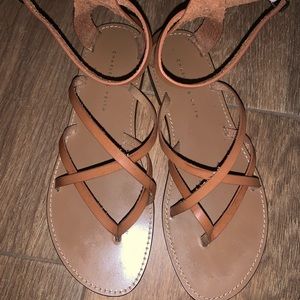 Charles & Keith brown strappy sandals